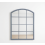 Arch Window Grey Plastic Grid Wall Mirror 76x50Cm 3
