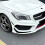 For   CLA Class C117 AMG  2013-2015 Front Bumper Lip Splitter Spoiler Diffuser Cover Trim Bright Black 5