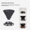 Silicone Foldable Coffee Dripper Reusable with Holder Coffee Filter Cup Space-Saving Foldable Coffee Funnel Outdoor,A 2