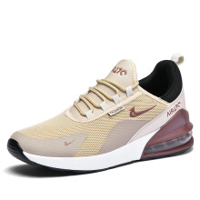 (Brown, 41) Men Women Summer Mesh Cushion Running Shoes Shock Absorb Non Slip Casual Couple Sneakers