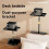 Adjustable Projector Stand Multi-Angle Support Bracket for Projectors & Soundbox,for Home & Office Use Tray Black 7
