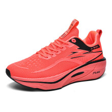(Orange, 34) Men Women Professional Marathon Full Carbon Plate Racing Shoes Breathable Mesh Shock Absorb Running Sneakers