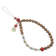 Bracelet porte-clés en pierre de jade pour téléphone, accessoire décoratif pour téléphone