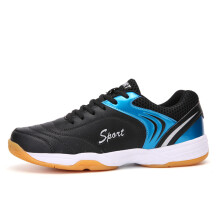 (Black and blue, 40/250) Men & Women Breathable Badminton Tennis Table Tennis Shoes Lightweight Outdoor Casual Sports Sneakers