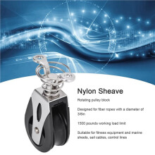 3X Sheave Block , 316 Stainless Steel Nylon Pulley for Sailboat, Fitness Equipment, and Marine Sheets