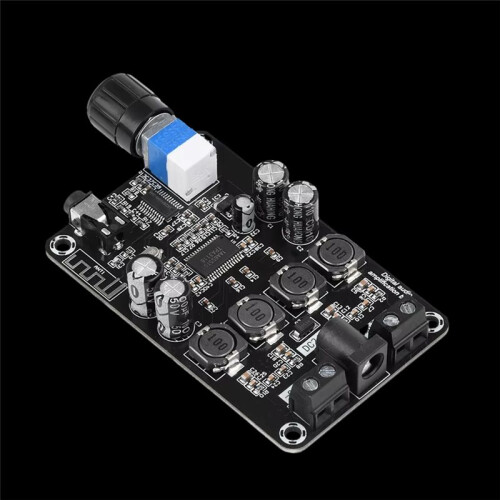 DC12V-24V Class D Amplifier Module 50Wx2 HiFi Stereo  5.0 Audio Amplifier Volume Adjustable 1