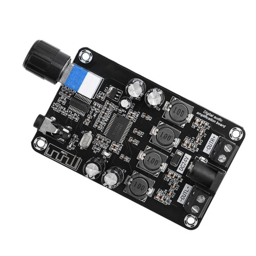 DC12V-24V Class D Amplifier Module 50Wx2 HiFi Stereo  5.0 Audio Amplifier Volume Adjustable 2