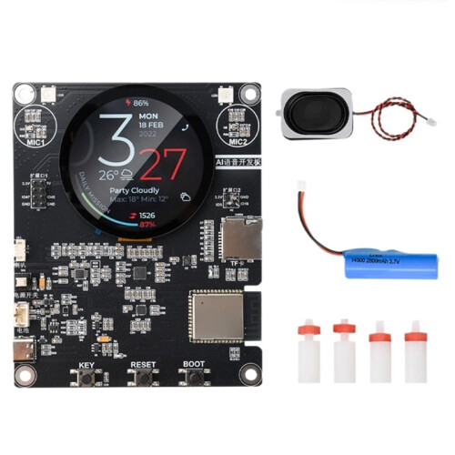 For ESP32-S3 AI Development Board with 1.85 Inch LCD Screen Dual Core Processor Wi-Fi  for  Home IoT