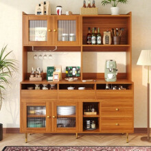 Meuble de salle Ă manger - MUVOE - Buffet en bois - Verre Changhong - Design spacieux - Style classique