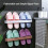 Wall Mounted Hanging Shoe Rack Perfect For Small-Pink 8