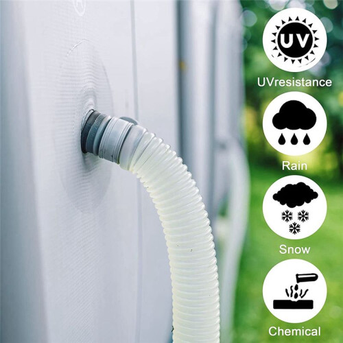4 Pack Swimming Pool Replacement Hoses,1.25In Diameter Pool Filter Replacement Hoses for Above Ground Pools 1