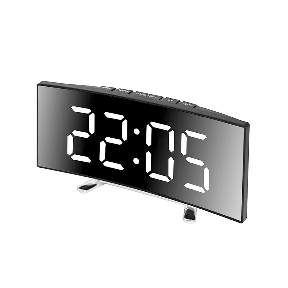 Electronic Alarms Clock Digital Led Large Display Mirror Electronic Clock Digital Alarms Clock Led Mirror Clocks 6033418139387