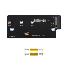 Waveshare PCIe to M.2 NVMe SSD Adapter Card for Raspberry Pi Compute Module 4 CM4 Compatible with 2242/2260/2280 SSD