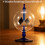 4 Blades Rotating Glass Windmill Solar Powered Crookes Radiometer Light Mill/Educational Teaching Study Tool A 4