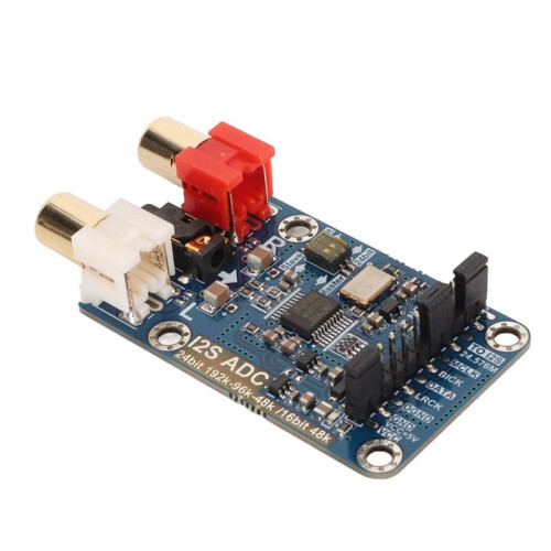 2PCS I2S ADC Audio I2S Capture Card Module Master Slave Mode Development Board Lossless Digital Audio I2S ADC Decoder