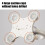 Space Saving Standing Bath Rack Holder For Infants-Simple brown 8