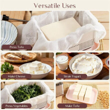 Presse à Tofu en Acier Inoxydable, Appareil à Paneer avec Conception Améliorée à Pression Profonde, Améliore la Saveur et la Texture Du Tofu.