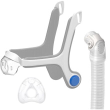 För AirTouch N20 - Premium CPAP-Tillbehör, Inklusive Näskudde, Armbåge och Ramsystem - Huvudband Ingår Ej (Stor)