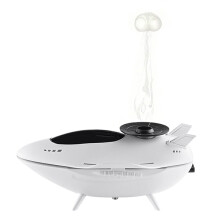 Spaceship Humidifier Jellyfish Mist &Heavy Fog Model RGB Colorful Night Lights Desktop Bedroom Atmosphere Diffuser Decor