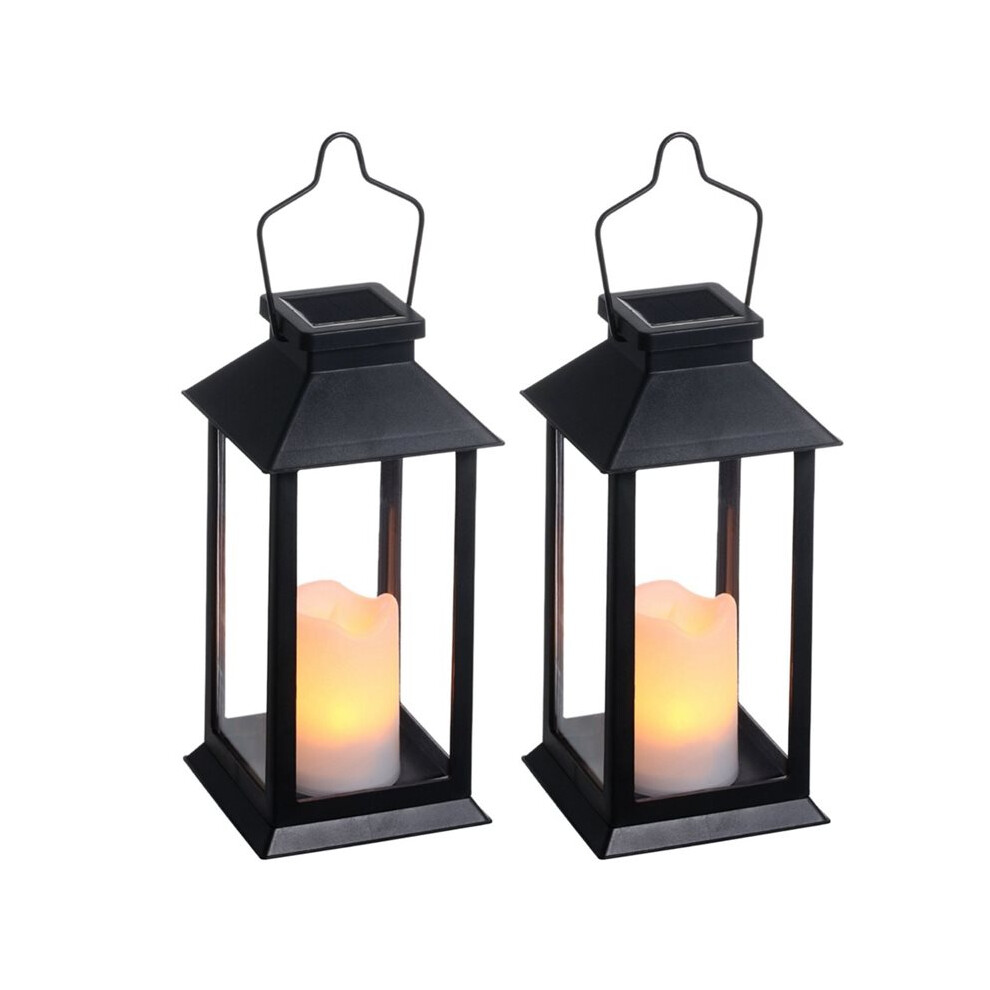 2Pcs Solar Lanterns Outdoor Garden Hanging Lanterns Retro Design Garden Lantern Vintage Design For Yard Table Patio 6032703880928