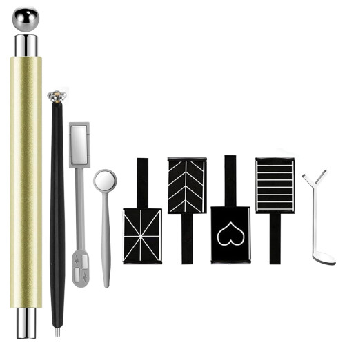 10 PCS Magnet for Nails, Powerful Magnet Set with  & Heart & Flower, Multi-Effect Design Tools