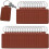 50pcs Leather Key Fob Kit PU Blanks with Rivets Key Ring Rectangular Leather Car Keychain Engraving Keychain 1