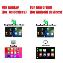 4in1 Draadloze CarPlay Airplay/Mirror Link/Android Auto/Carplay Schakelbare Android/IOS Bedraad Naar Draadloze Carplay B