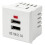 Module de Prise de Bureau 5V 2,1A avec Double Prise USB et Indicateur LED Intégré, Module de Charge Double USB Blanc 1