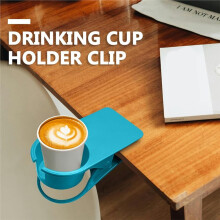3 Pack Drinking Cup Holder Clip with Side Hole, Desk Drink Holder Cup Holder Chair Cup Holder for Water Drink Beverage