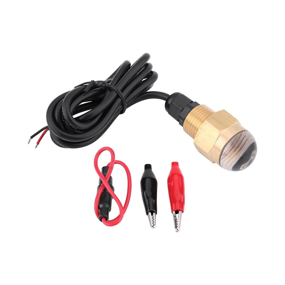 Marine Led Underwater Lighting 12V Brass Glass Drain Plug 1/2 Inch Npt Yacht Accessory,Ambient Decorative Lighting 6031183699402