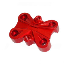 Plaque de Pression pour Poignée, Cache de Fixation de Guidon, Accessoires D'Extension CNC pour Moto pour ADV160, ADV150, ADV350 et 750, Rouge