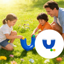 Loop Skill Toy, U-Shaped Juggling Skill Stress Relief Fidget Toy Ideal for Team Building & Outdoor Activities