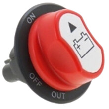 Interrupteur de Batterie 50 A Rotatif 12 V CC pour Voiture, Moto et Bateau