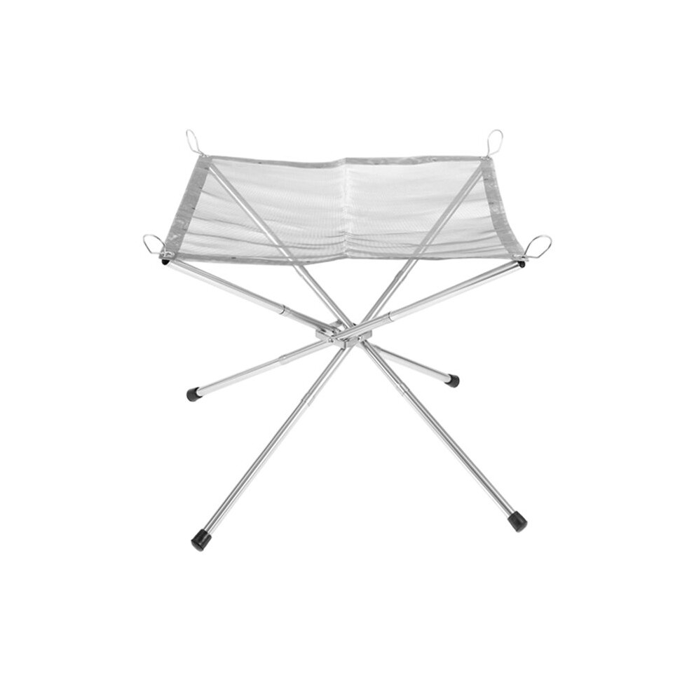 Portable Fire Pit Outdoor Camping Bbq Mesh Fireplace Steel Backyard Rack Fire Quick Assembly Net Camping Grill Net 6032910542978