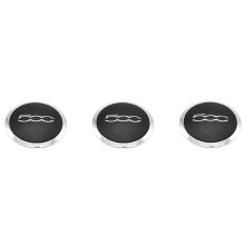 3pcs 133mm Hubcap for  500 Wheels Centre Hub Caps 68078419AC 68078421AC Dust Cover 51884863 Silver