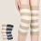 1 Pair Ergonomic Knee Support Sleeves Secures Fit-Apricot S 8