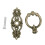 30Pcs Vintage Kitchen Cabinet Cupboard Dresser Door Drawer Ring Pull Handles Knobs (Antique Brass) 9