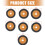 Professional Fabric Speaker Cones Replacement Kit-4 4
