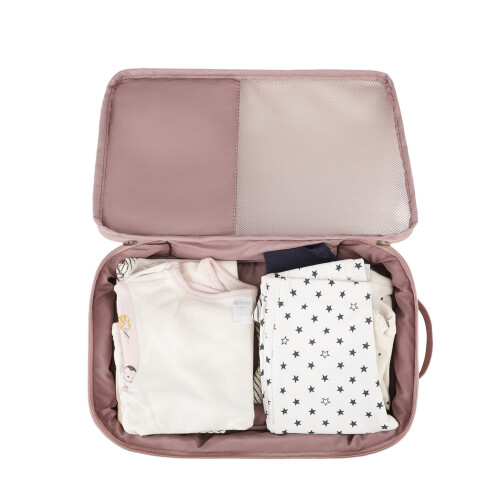 Stylish Diaper Organizer Bag With Hanging Feature-Milk pattern 2