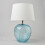 Litecraft Nina Ripple Glass Table Lamp - Blue 5