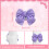 Bandeau à la mode, décorations d'écouteurs, 2 pièces, nœuds-Vert 4