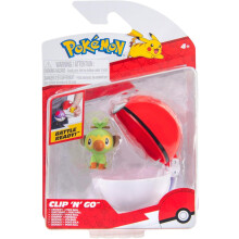 Pokemon Clip 'N' Go - Grookey Action Figure and Poké Ball