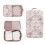 Storage Bag With Multiple Pockets Splashproof And-pink flower 10