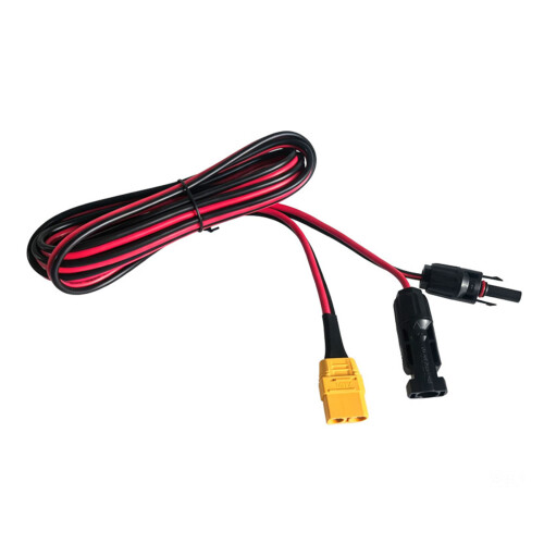 Flexible XT90 Female To Solar Panel Charging Cable 12AWG-1m 1