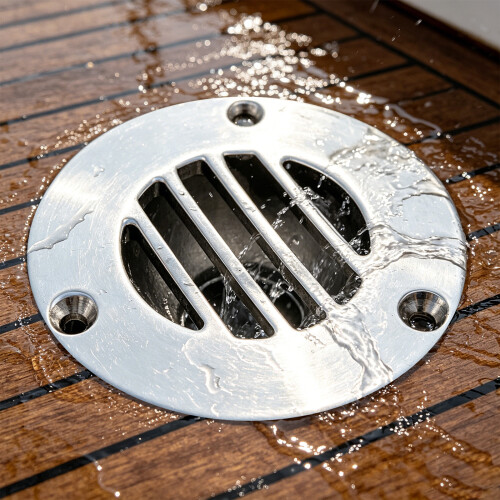 Professional Marine Deck Drain Antislip 316-without screws 2