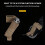 4Pcs Left/Right Angled Utility Pouch Adapters Fastener-Right T 7