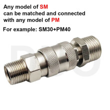 EU Hose Tube Coupling Quick Release Female Coupler Suit Pneumatic Fitting Connector for Air Compressor Accessories SM30
