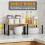 2 Pack Cabinet Shelf Organizers , Kitchen Counter Rack Shelves Riser, Stackable Expandable Spice Rack Wood 5