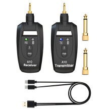 Wireless-Gitarrensystem mit Integriertem Wiederaufladbarem Sender & Empfänger 2,4G Audio Digital Signal Stabil Niedrige Latenz