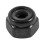 M2.5x0.45mm Zinc Plated Nylon Insert Hex Lock Nuts Black 50pcs 1